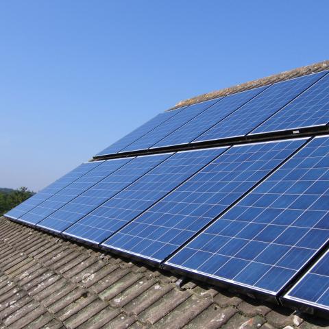 ice solar installation in Devon
